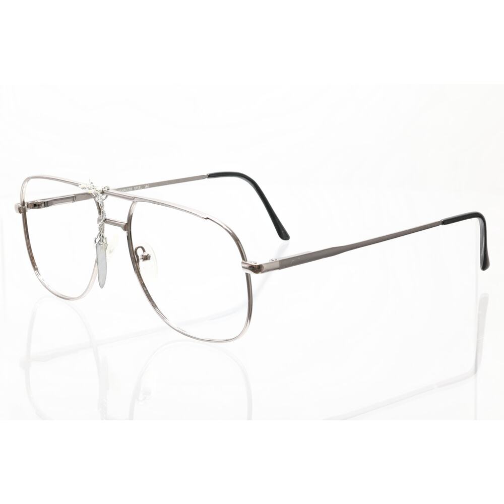 Silver Dollar 160 Parker Stainless Steel 60-18mm Eyeglasses FRAMES ONLY - NEW